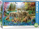 Eurographics Puzzle Famiglia Di Lupi Al Lago Xl 500 Pezzi