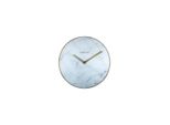 Nextime Ne-8189Wi Orologio Da Parete In Marmo Ø 40 Cm Bianco