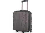 Suitline - Bagaglio A Mano 45X36X20 Cm Piccola Valigia Easyjet Trolley Sottosella 2 Ruote Cabina Valigia 45Cm Cabin Bag Max 30L Franchigia Bagaglio Aereo Sottosella ,Titanio