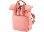 Bagbase BG118S | Mini Zaino A Doppia Maniglia Riciclato - Colore: Rosa Pallido - Dimensioni: 23 X 32 X 11 Cm