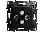 Presa Di Corrente TV-R-SAT-SAT Nero 1,5 Db Niloe Step