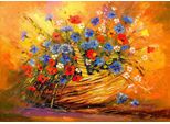 Enjoy Cesto Di Puzzle Con Fiori 1000 Pezzi