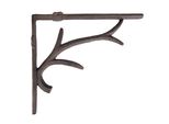 Griglia Decorativa Clayre & Eef 5X25X21 Cm Corna Di Ferro Marrone