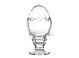 Clayre & Eef Vaso Di Vetro Uovo Ø 8X16 Cm Vetro Trasparente