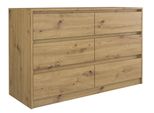 Cassettiera Larga Con Cassetti Gert - Rovere Artisan
