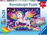 Ravensburger Puzzle Unicorno E Pegaso, 2X24Pz.