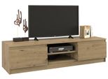 Topeshop RTV140 ARTISAN, Eiche, Partikelbord, Eiche, Partikelbord, 2 Regale, Eiche