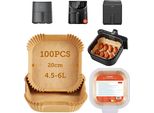 Cosori Carta Da Forno 100 Pezzi Per Friggitrice Ad Aria Calda 20 Cm