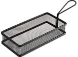 Aps 40628 Aps Servier-Frittierkorb Snackholder, 215 X 105 Mm, Schwarz