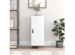 Maison Exclusive - Credenza Bianco Lucido 34,5X34X90 Cm Materiale Ligneo