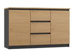 Cassettiera Combinata Elbe - Antracite / Rovere Artisan