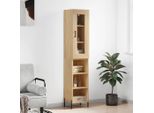 Vidaxl Credenza Sonoma-Quercia 34,5X34X180 Cm Materiale A Base Di Legno