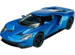 Welly 2017 Ford Gt Blu 1:34-1:39 Modello In Metallo Pressofuso Nuovo In Scatola 43748