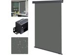 Tenda Da Sole Verticale Estensibile Tenda Laterale Paravento 140X140 Cm Grigio