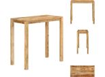 Vidaxl Tavolo Bar 112X55X108 Cm In Legno Massiccio Di Mango - Tavolini