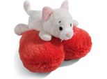 Nici Peluche Love Cat Carino Sdraiato, Cuore, 13Cm, Verde