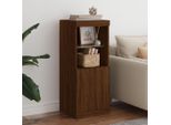 Maison Exclusive - Credenza Con Luci Led Effetto Rovere Marrone 41X37X100 Cm