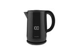 Bollitore Elettrico Continental Edison CEBL15LB, 1,5L, 2200W, Display Digitale, Acciaio Inossidabile, Nero