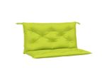 Vidaxl Cuscini Per Panca Da Giardino 2 Pz. Tessuto Oxford Verde Brillante 100X50X7 Cm