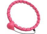 Smart Hula Hoop Regolabile Per L'allenamento, Fitness Trainer Addominale - Spinslim Rosa