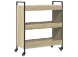 Carrello Da Cucina Rovere Sonoma 70X30X82 Cm Materiale A Base Di Legno