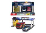 Dickie Toys - Stazione Di Soccorso Per Bambini A Partire Da 3 Anni (31X22 Cm) Con 2 Auto Giocattolo