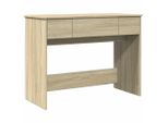 Comodino Con Specchio Rovere Sonoma 100X45X76 Cm