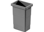 Bidone Interno Hailo Da 2,5 Litri 1129889 Grigio Scuro 155 X 110 X 220 Mm