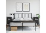 Maison Exclusive - Comodini 2 Pz. Nero 36X39X68 Cm Acciaio