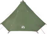 Vidaxl Tenda Familiare Tipi 8 Persone Verde Impermeabile
