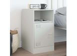 Comodino Durevole Bianco 34,5X39X62 Cm In Acciaio - Comodini E Armadi Octo9890103 1Pacco