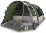 Vidaxl Tenda Familiare 6 Persone Verde Impermeabile