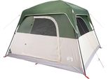 Vidaxl Tenda Da Campeggio 4 Persone Verde Impermeabile