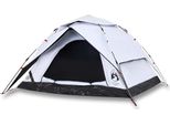 Vidaxl Tenda Da Campeggio A Cupola 4 Persone Bianca Oscurata A Sgancio Rapido