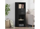 Vidaxl Credenza Nera 40X42,5X124 Cm Materiale A Base Di Legno