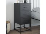 Maison Exclusive - Comodino Antracite 36X39X78 Cm Acciaio