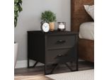 Maison Exclusive - Comodino Nero 40X41X40 Cm Materiale Ligneo