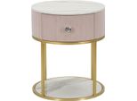 Mauro Ferretti Comodino Montpellier Ø 42X48 Cm Oro Rosa
