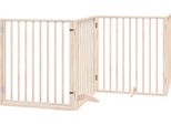 Vidaxl Cancelletto Per Cani 4 Pezzi Con Porta A Soffietto 320 Cm In Legno Di Pioppo