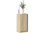 Vetrina Durevole Led Credenza Rovere Sonoma 42,5X34X85 Cm Materiale A Base Di Legno - Cassettiere Octo8480810 1Pacco