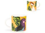 Excelsa Set Di 6 Tazze Da Caffè Espresso 10 Cl In Porcellana Avana Multicolore