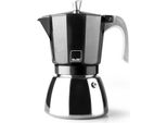 Ibili Elba Nero Macchina Per Caffè Espresso 12 Tazze Argento Taglia Unica / Spina Ue 220V Argento Taglia Unica