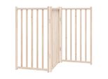 Vidaxl Recinto Pieghevole Per Cani 3 Pannelli 150 Cm In Legno Massiccio Di Abete