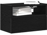 Maison Exclusive - Comodini Da Parete 2 Pz. Nero 45X26X28,5 Cm