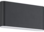 Grutti Lampada Da Parete/Soffitto Illuminazione - L17,5 X H9 X AL5 Cm - Antracite - 2X5,8W Incl. - IP65