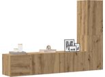 Maison Exclusive - Mobili Tv A Parete 3 Pz Rovere Artigianale In Legno Multistrato