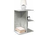 2025 Comodino Moderno Grigio Cemento 46,5X29X61 Cm Materiale A Base Di Legno - Comodini E Armadi,Design 4184992 1Pacco