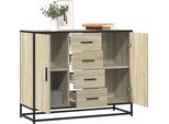 Maison Exclusive - Credenza Rovere Sonoma 92X35X76 Cm In Legno Multistrato