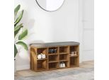 Panca Per Scarpe In Stile Elegante Artisan Oak 102X32X50 Cm Materiale A Base Di Legno - Panche Hommie1808210 1Pacco