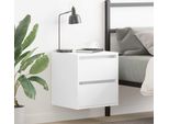 Maison Exclusive - Comodino Da Parete Bianco 38X34X40 Cm